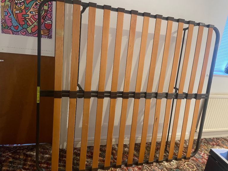 190x 160cm king size bed frame solid metal 