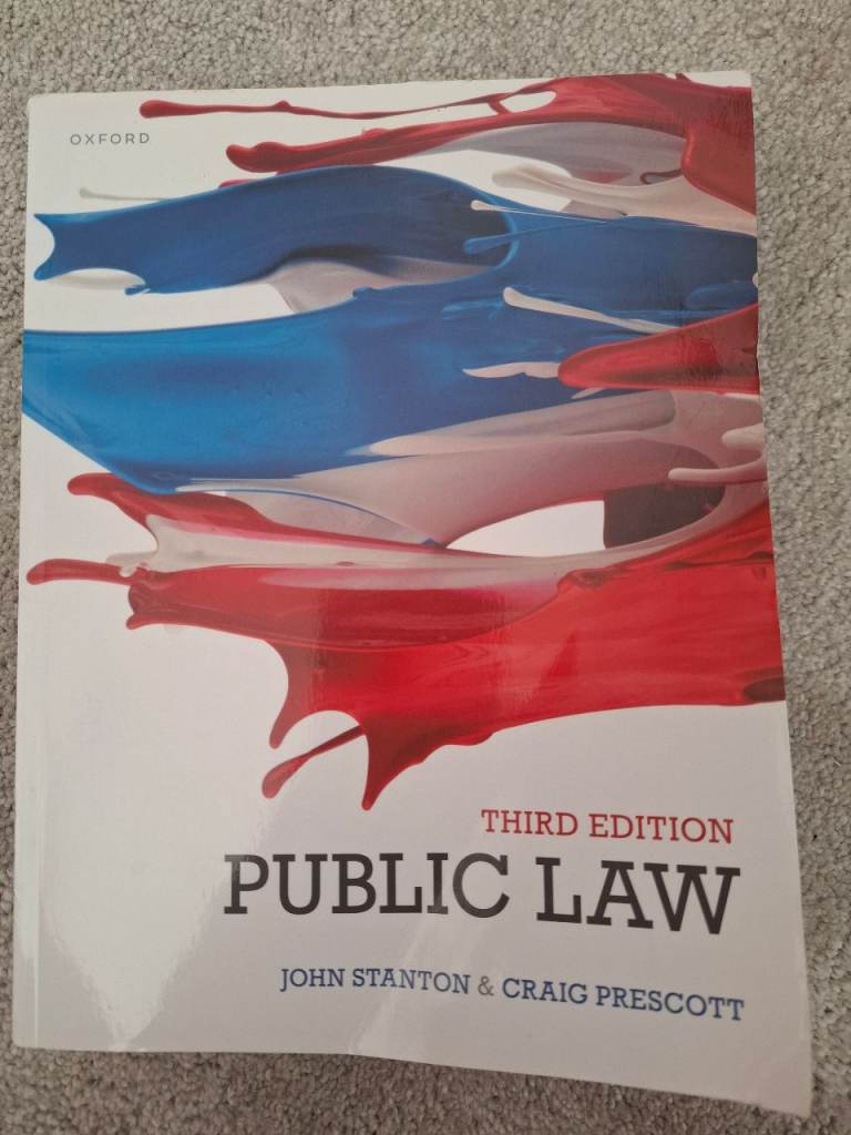 Third edition Public Law book Oxford 
