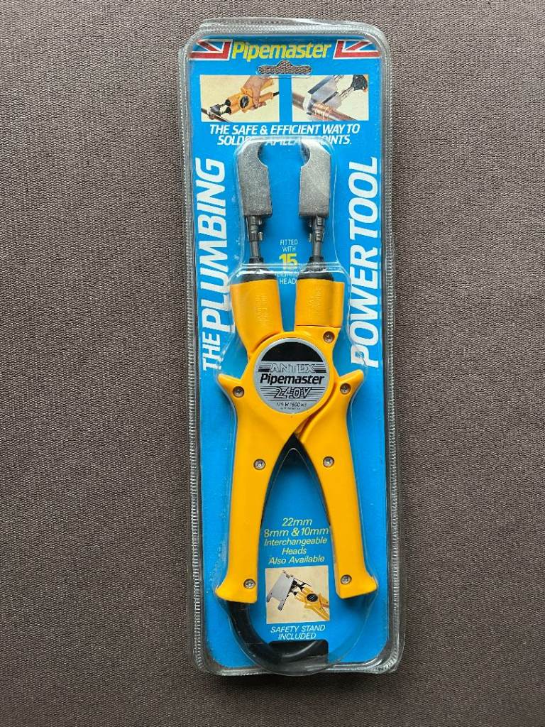 Antex Pipemaster pipe soldering tool with 15mm heads, unused & unopened