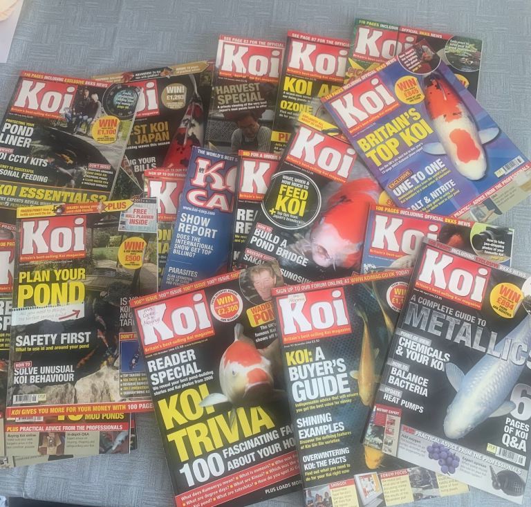 Large Collection of Koi Keeping Magazines – Good Condition
