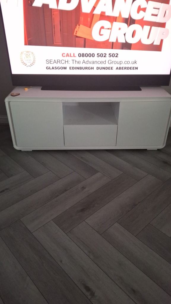 White TV Media Unit - Good Condition