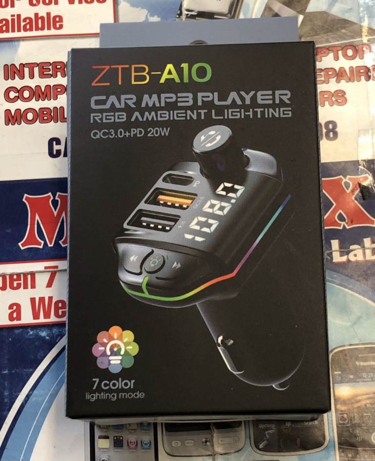 Car Bluetooth wireless MP3 player with PD & Dual usb charger