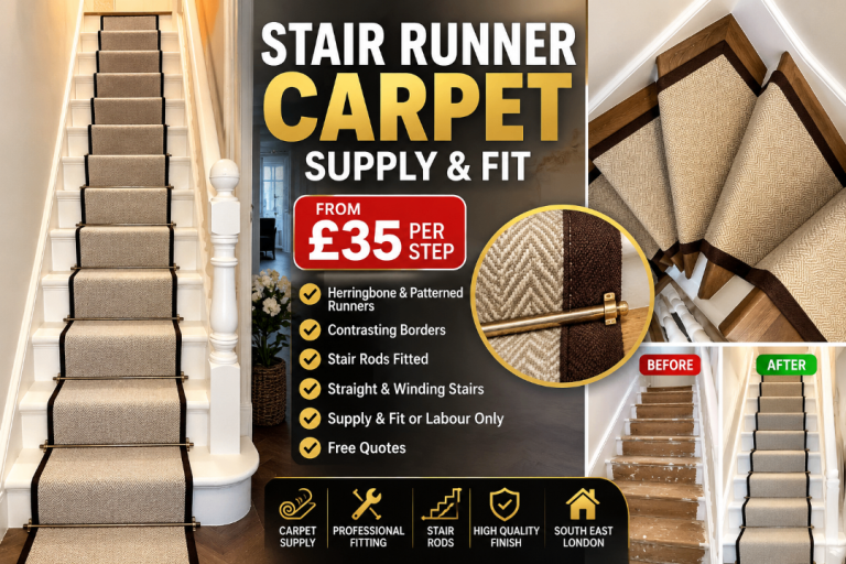 Professional Stair Runner Carpet Supply & Fitting