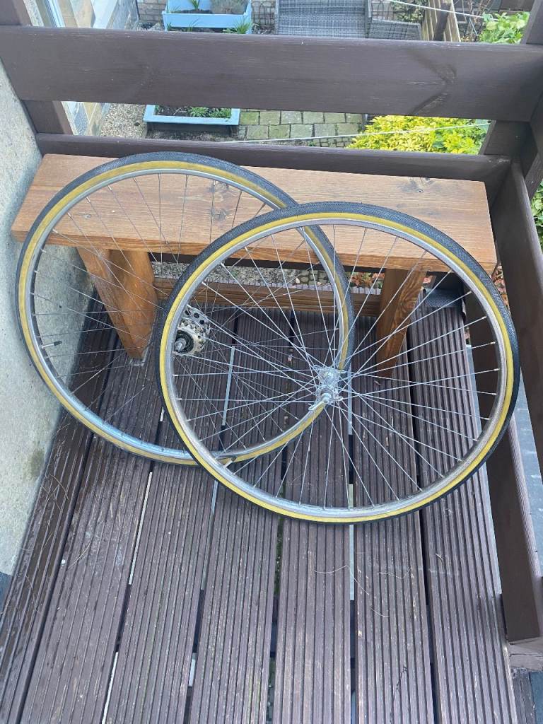 Rigida Superchromix Chrome 27 x 1 1/4" Wheels Vintage Retro Road Racing Bike