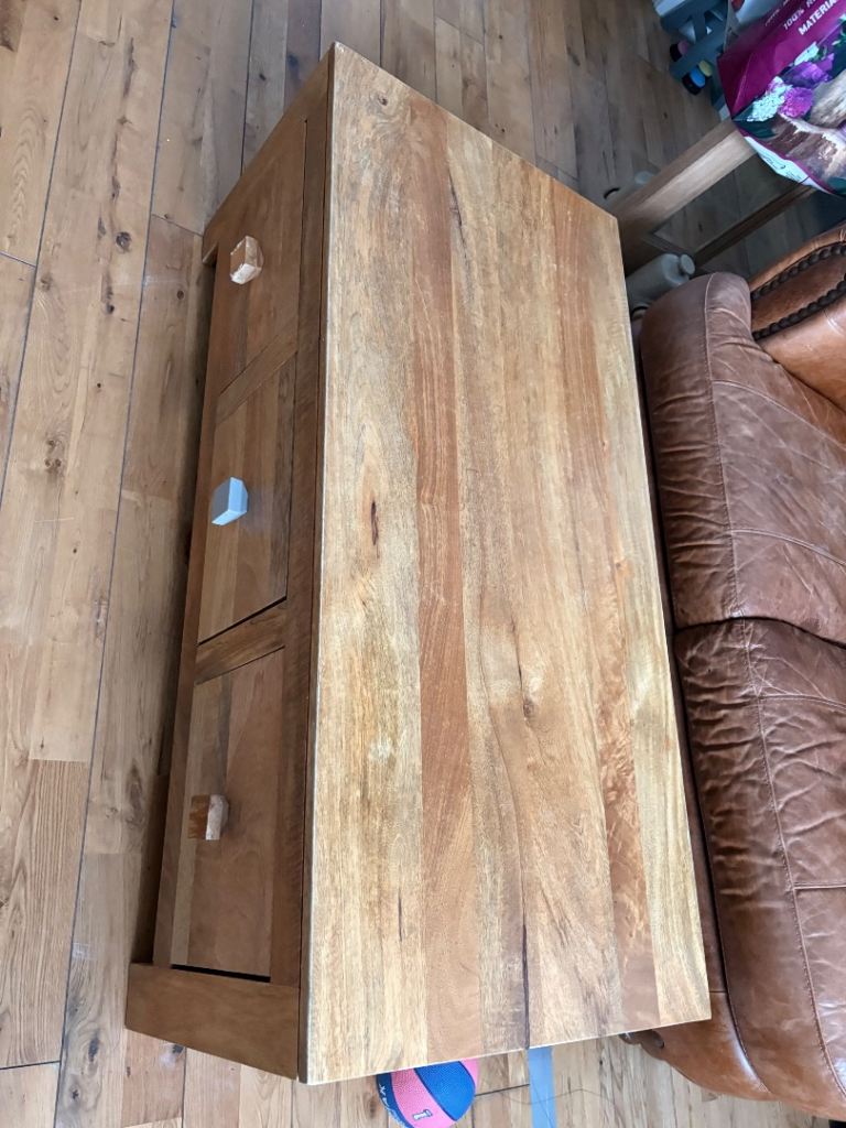 Laura Ashley solid Oak coffee table 