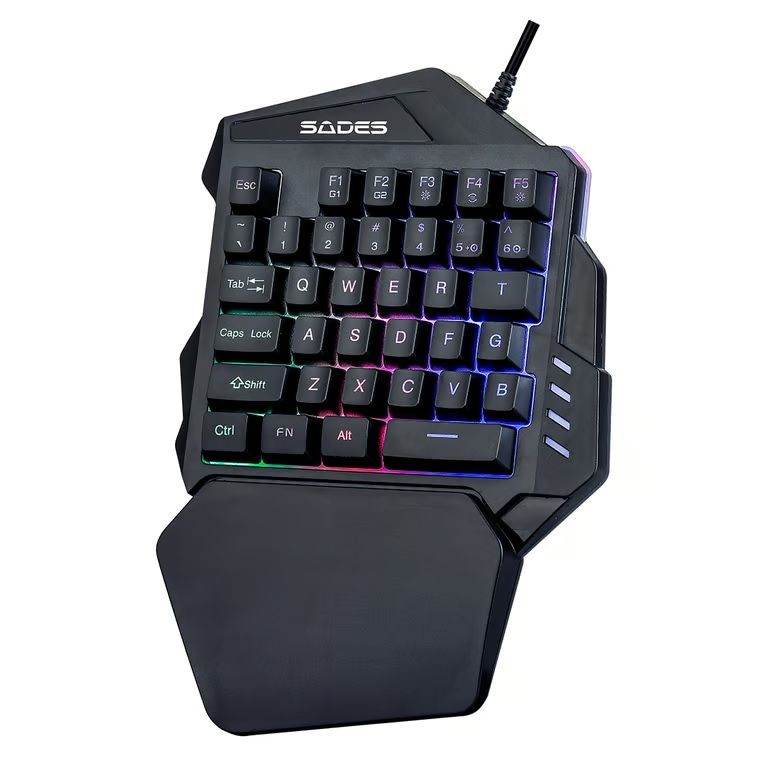 SADES TS36 Revolver One-Handed Gaming Keyboard - Anti-Ghosting Membrane Keyboard
