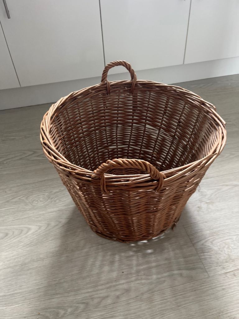 Large wood basket