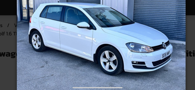 2016 VW GOLF 1.6 tdi. Match blue motion tech , 1 former keeper, service history 