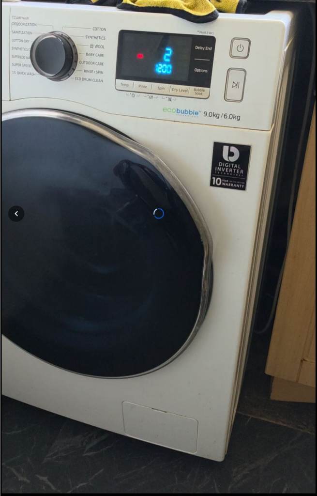 Samsung EcoBubble 9kg / 6kg Washer Dryer – Fully Working – £90