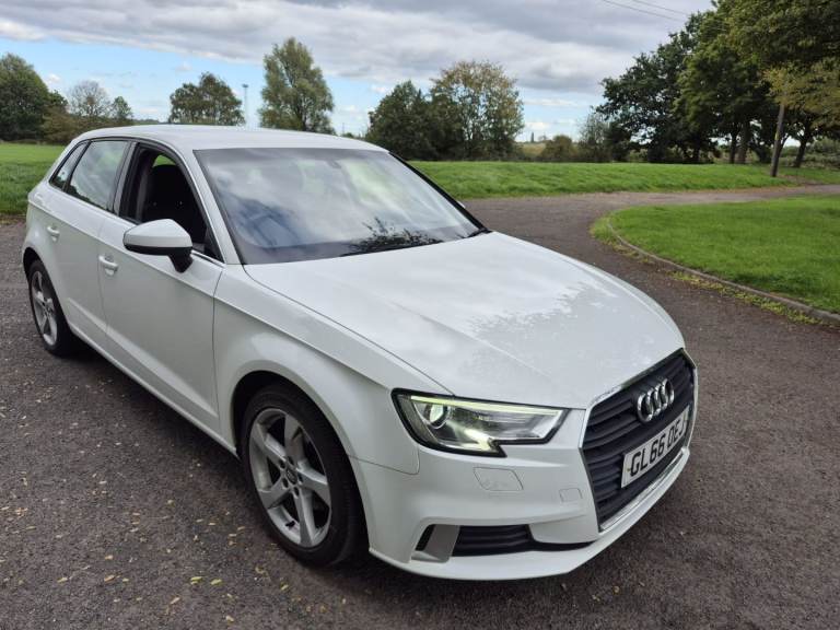 AUDI A3 1.6 TDI SPORT SPORTBACK 2017 66 REG ULEZ FREE 6 SPEED MOT 2027 FACELIFT TAX 20 PER YEAR 
