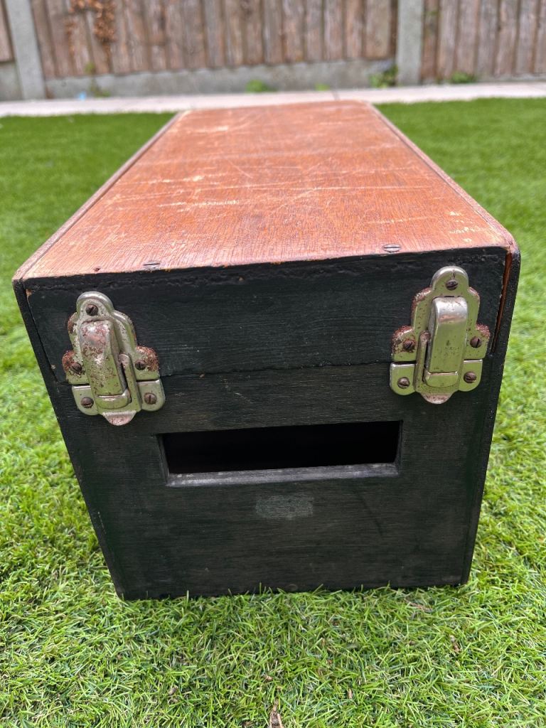 Antique Vintage Wooden Storage Tool Box