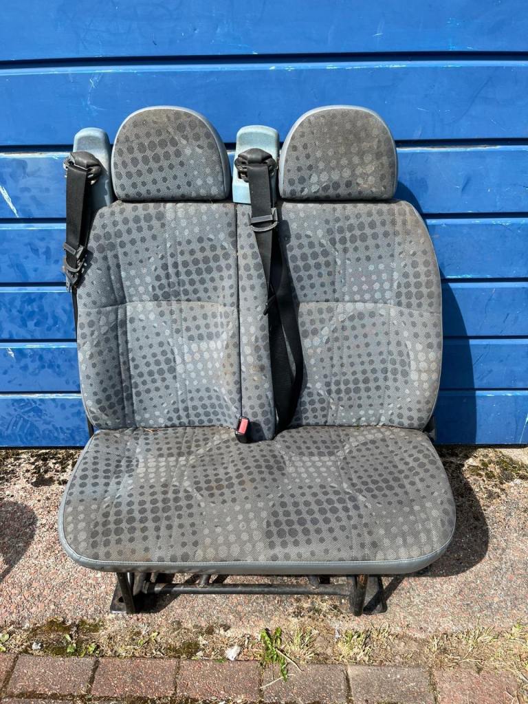 Ford transit double mini bus seat fixed belts