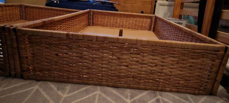 IKEA ( 2 x) Underbed Wicker Storage 