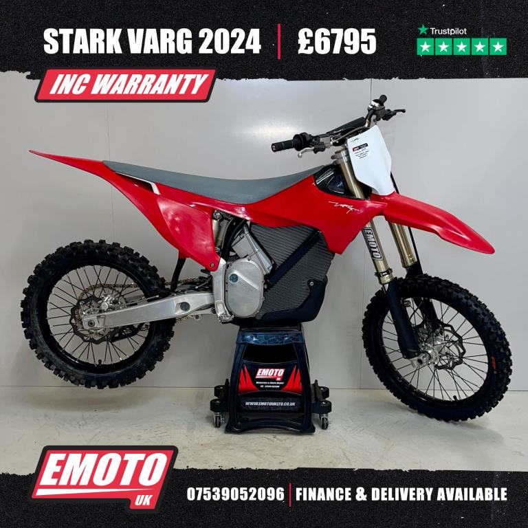 STARK VARG 60HP Electric Motocross Bike 68 Hrs @EmotoUK - Finance Available