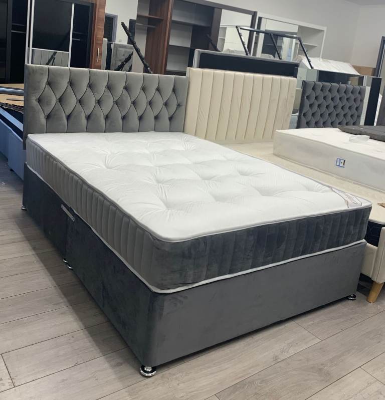 5ft King Size DIVAN Bed Base With Mattress BRAND NEW Free Delivery Order Now ASAP Delivery 🚚🚚