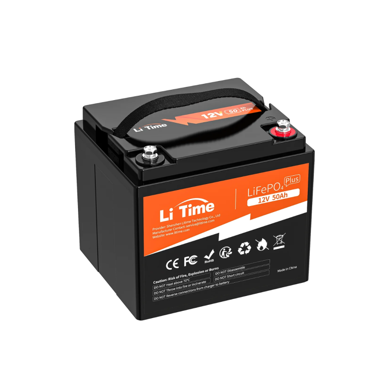 LiTime LiFePo4 12V 50Ah Lithium Iron Phosphate Battery For Caravan, Campervan, Motorhome. 