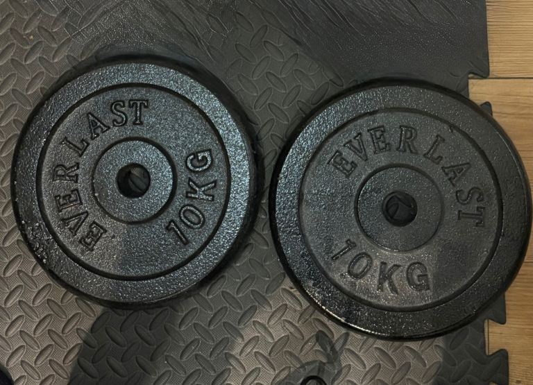 2x Cast Iron Weight plates - 10kg