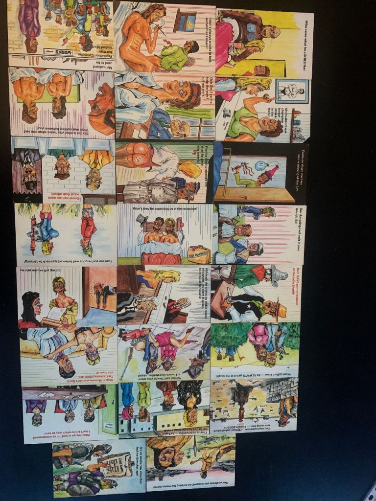 Vintage Illustrated Language Cards – Good Condition