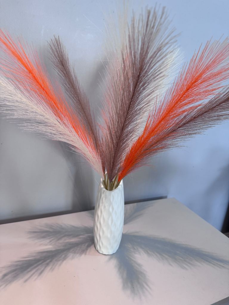 New pampas grass display in vase 