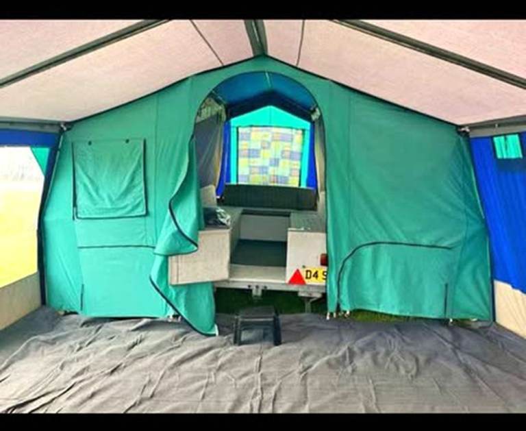 Conway Trailer Tent with Giant Awning