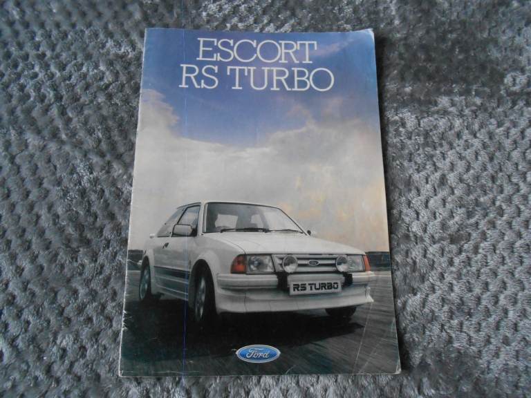 FORD ESCORT RS TURBO SALES BROCHURE.