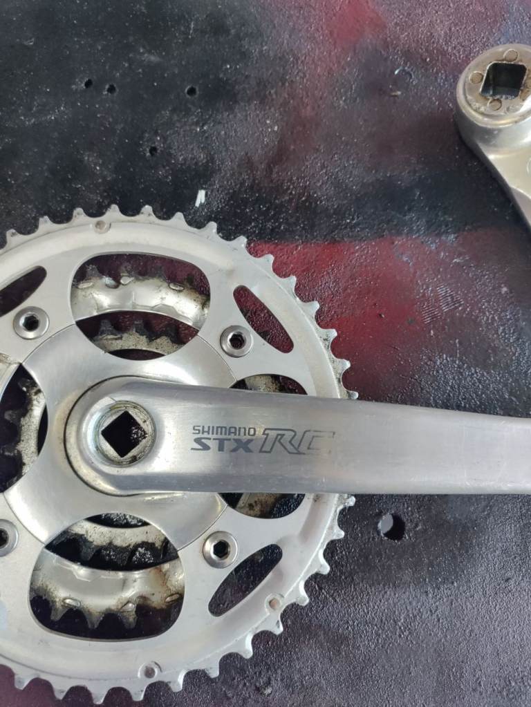 Shimano STX RC Crankset with Chainrings – Good Condition