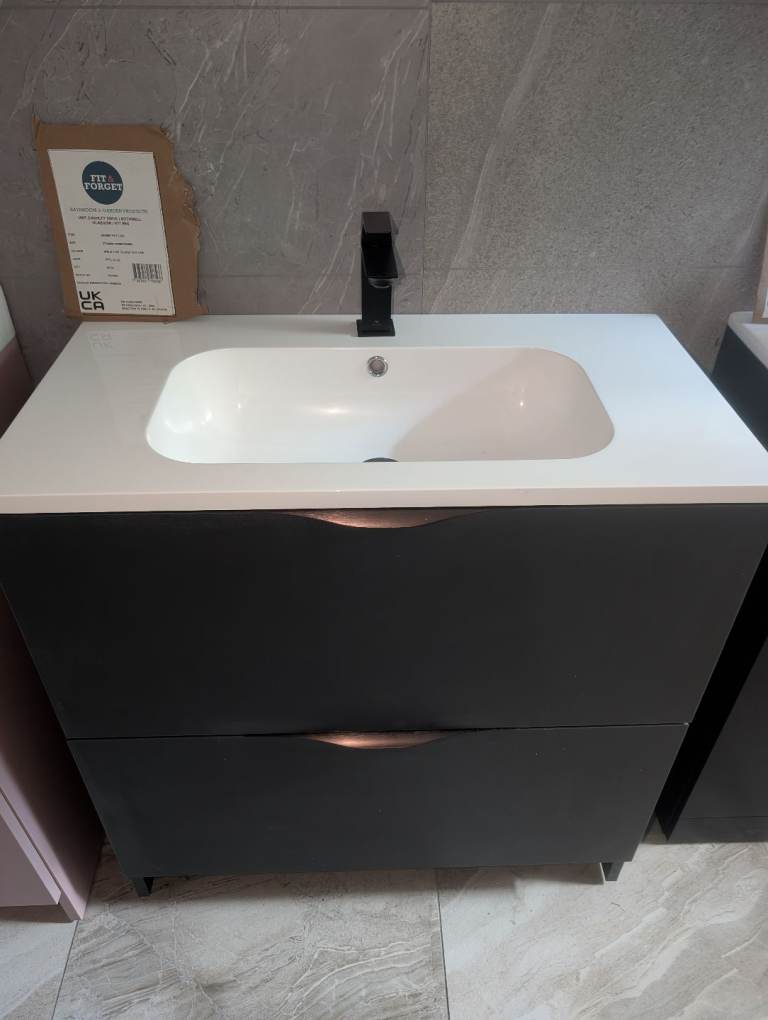 Bathroom basin and drawers 