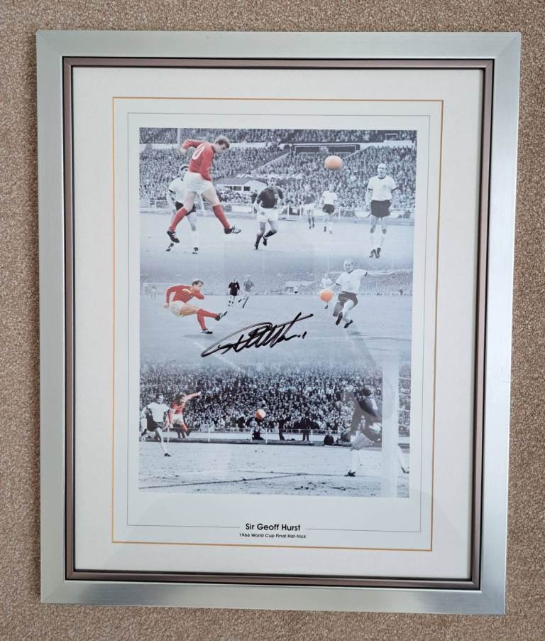 World Cup 1966 Final – Sir Geoff Hurst’s Hat Trick signed print