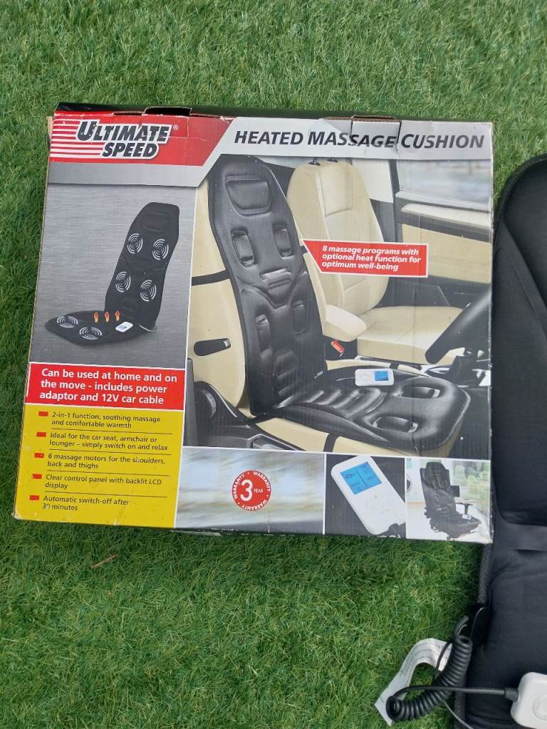 ULTIMATE SPEED Heated Massage Cushion – Brand New