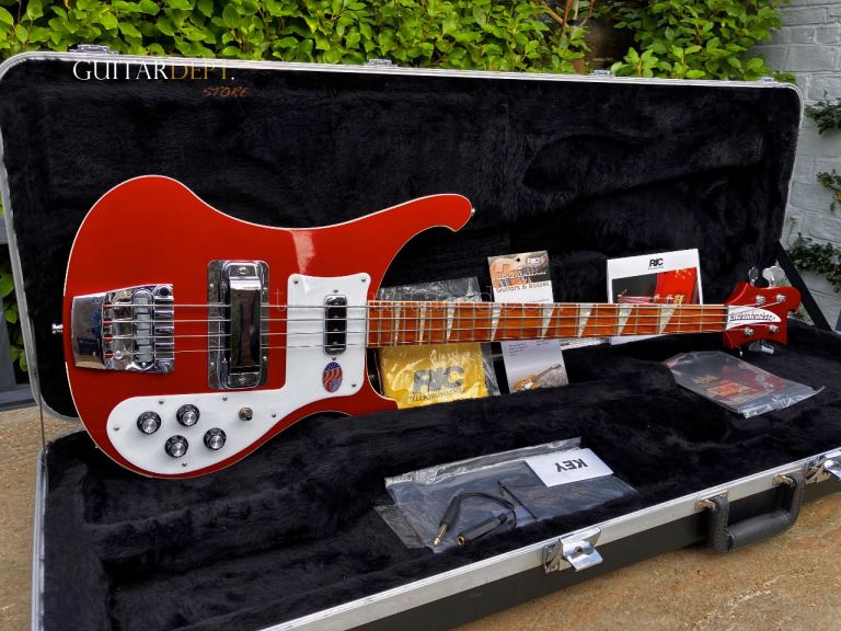 ♚TIMEWARP!♚SUPER RARE♚2012 RICKENBACKER 4003 Stereo Bass♚RUBY RED !♚OHSC♚AMAZING