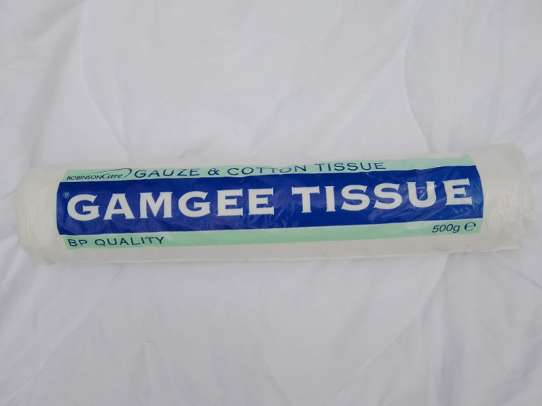 image for Gamgee Tissue. Absorbent gauze & cotton tissue x 500 gram roll (blue pack). Usually £15 
