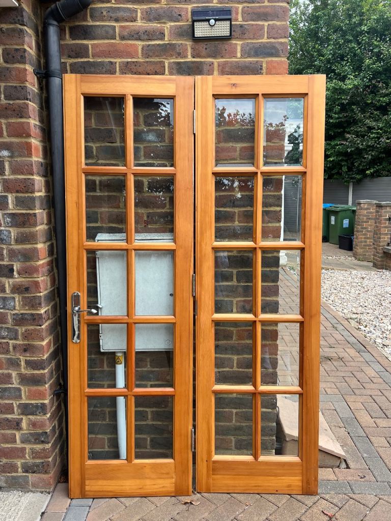 Internal wooden french doors 