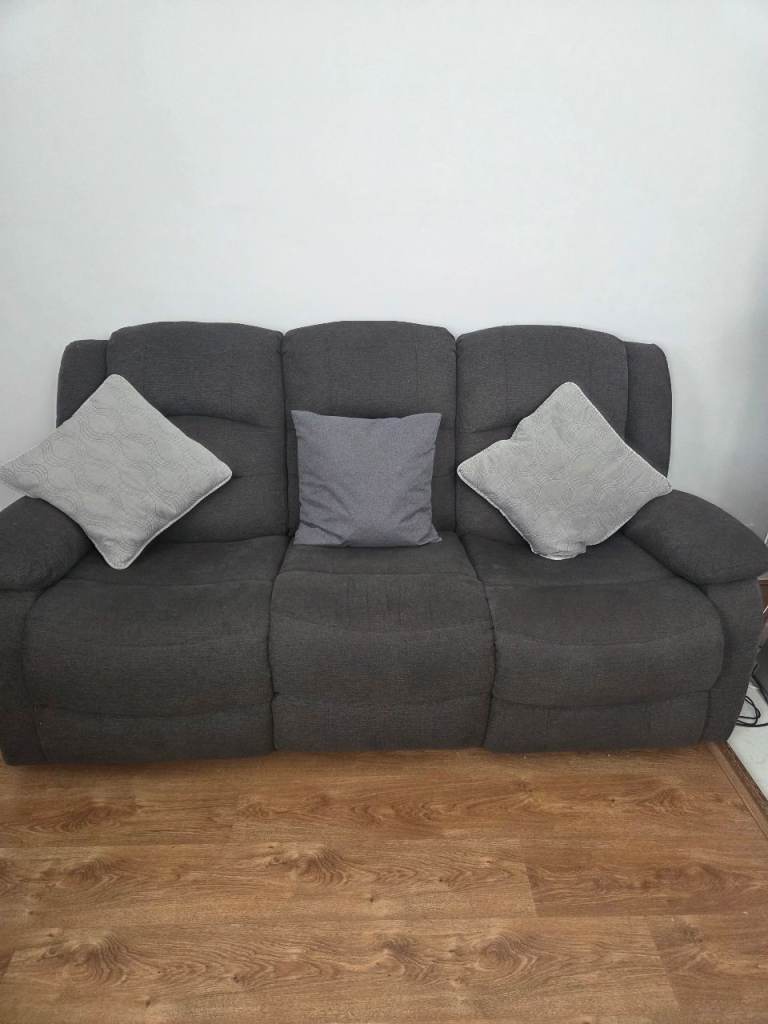 Electric reclining settee. 