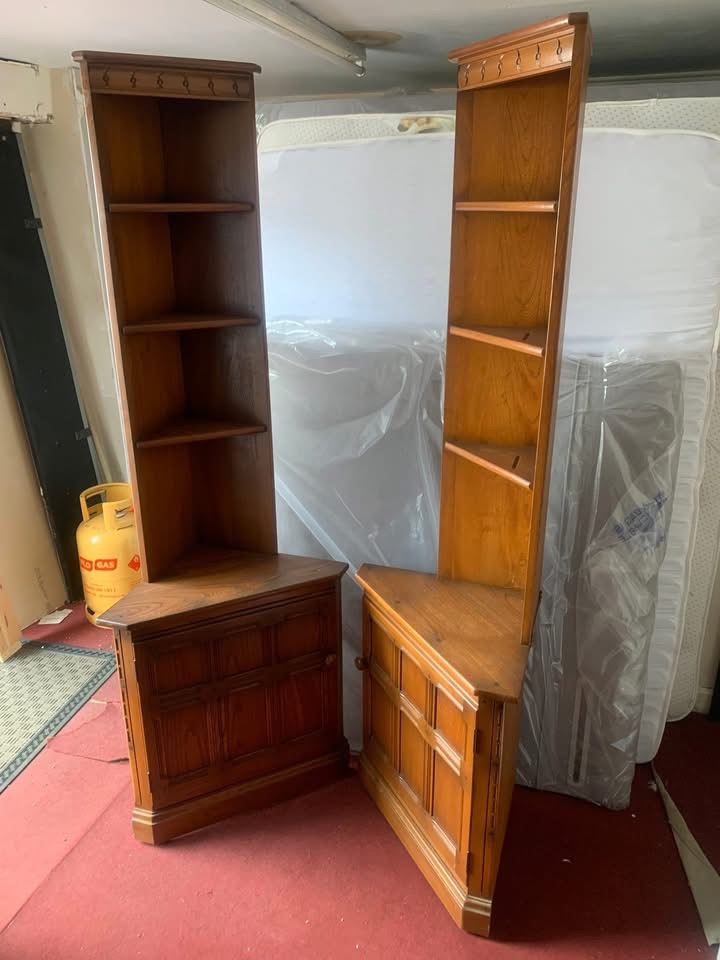 Matching pair of vintage ercol corner cabinets £150ono 