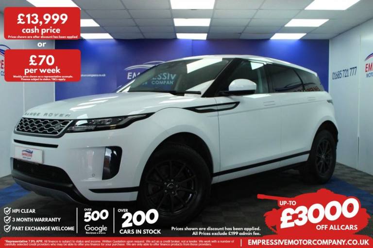 2019 69 LAND ROVER RANGE ROVER EVOQUE 2.0 D150 SUV 5DR DIESEL MANUAL FWD EURO 6 