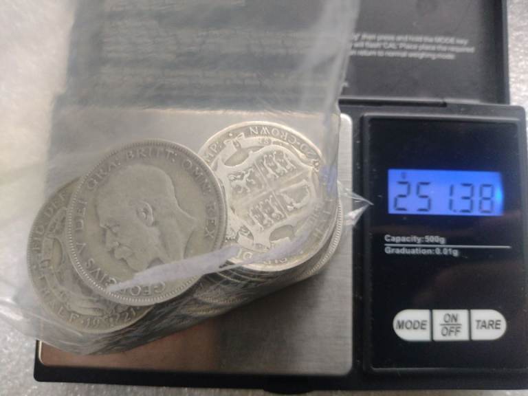 250g of .500 silver halfcrowns great investment 