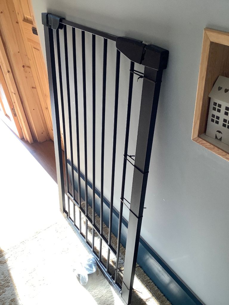 2 Extra Tall Pressure Fit Pet Gates - Black