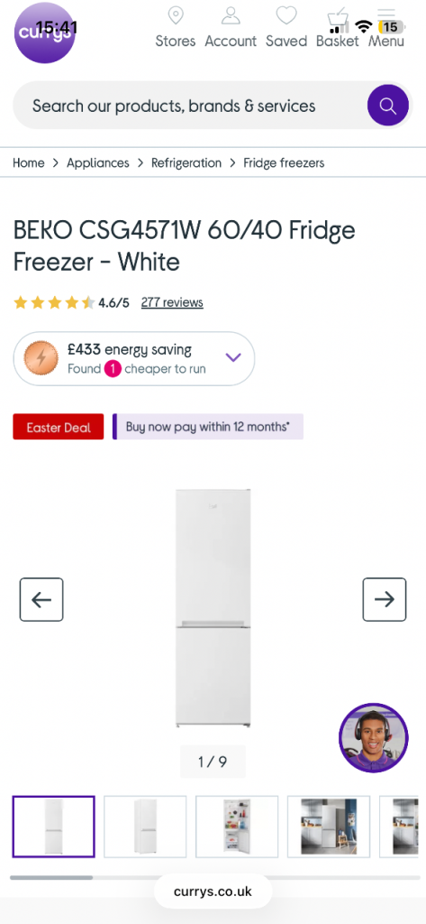 Brand New Beko 60/40 Fridge Freezer