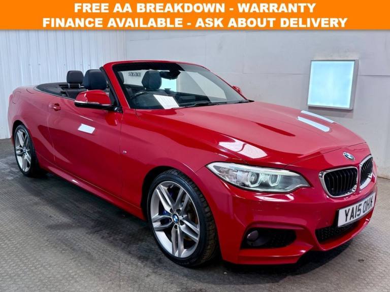 2015 15 BMW 2 SERIES 2.0 220D M SPORT CONVERTIBLE 2DR DIESEL AUTO EURO 6 (S/S) (