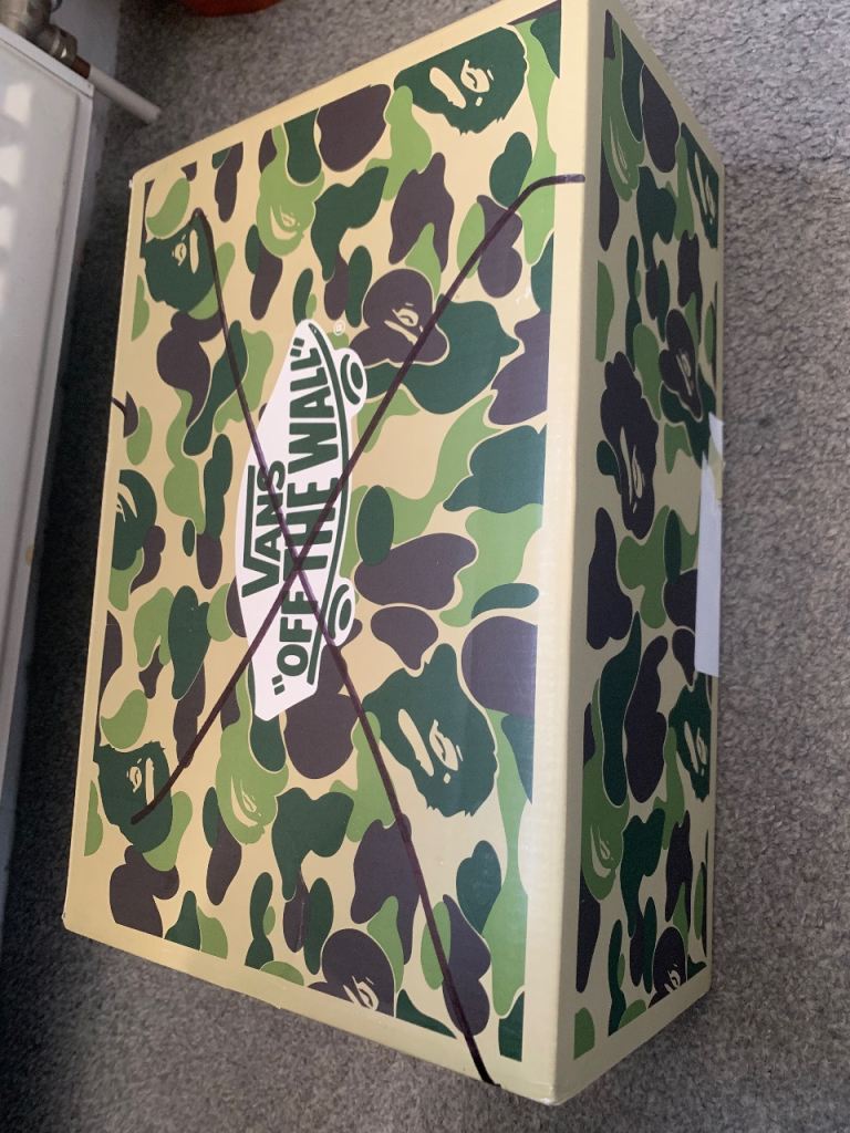 Size 5 vans x bape 