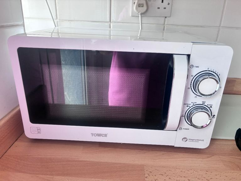 White microwave 