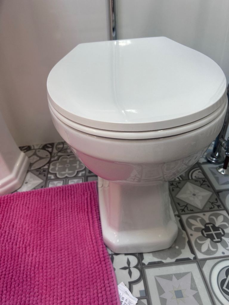 Brand new in boxes High level flush pipe and Somerton toilet 