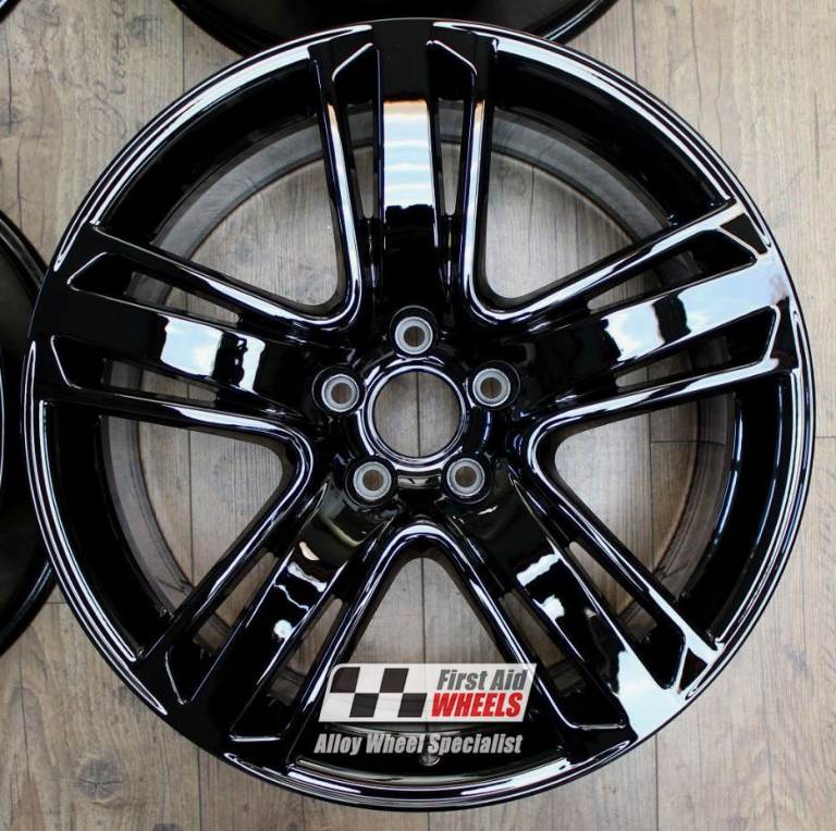 R468BG SWAP for Ours AUDI A5 8T RS5 4X 19'' GENUINE AERO GLOSS BLACK ALLOY WHEELS