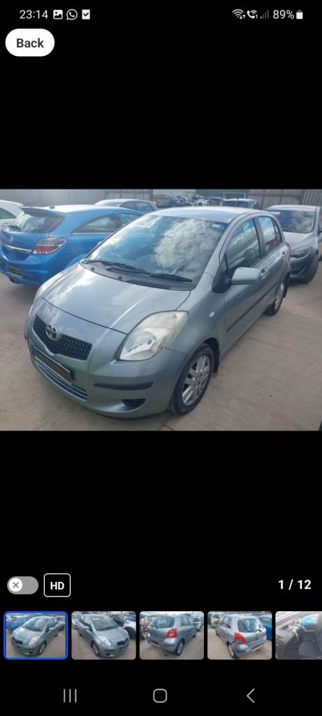 Toyota yaris 2008 breaking 