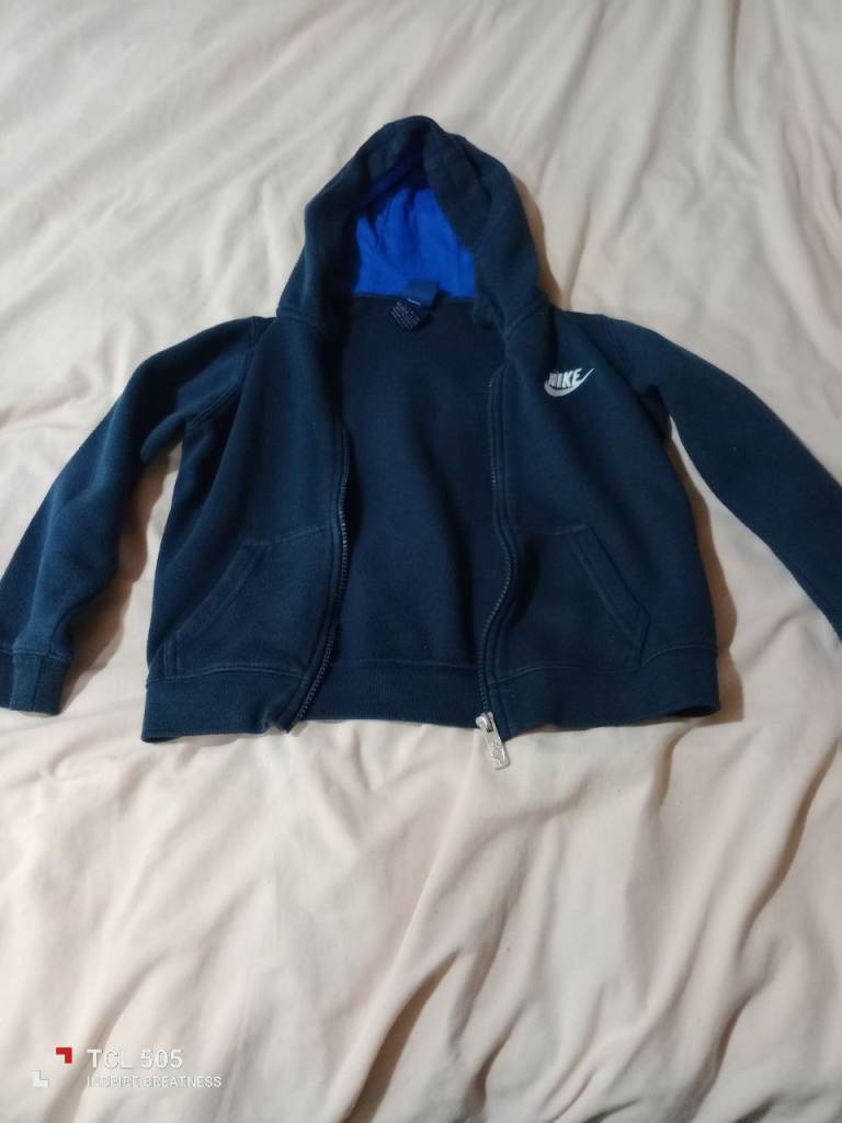 Nike Kids Navy Blue Zip-Up Hoodie Jacket – Age 4-5 Years