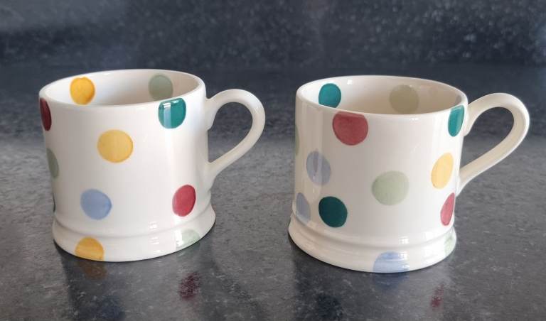 Emma Bridgewater Polka Dot Small Mug x 2