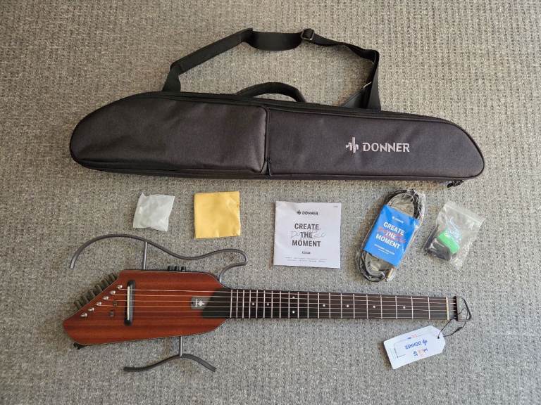 Donner HUSH-I EVO2 Acoustic Electric Travel Guitar – Brand New In Box