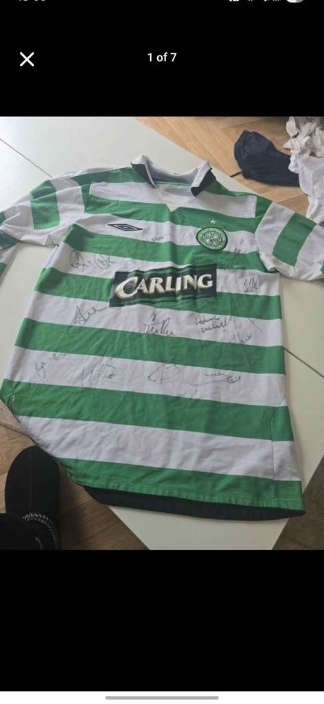 Autographed celtic top