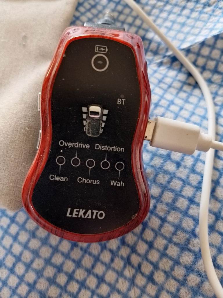 LEKATO Portable Guitar Effects Pedal – Overdrive, Chorus, Wah