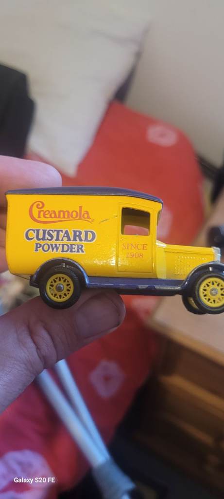 Creamola Custard Powder Toy Van – Yellow, Good Condition
